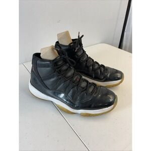 Air Jordan‎ 11 72-10 Retro High Black Sneakers 2015 378037-002  Men's Size 12
